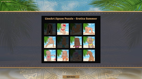 скриншот LineArt Jigsaw Puzzle - Erotica Summer 0
