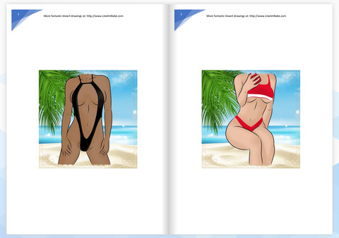 скриншот LineArt Jigsaw Puzzle - Erotica Summer ArtBook 0