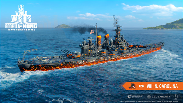скриншот World of Warships — Kong: Primordial Rage 3