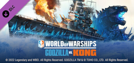World of Warships × Godzilla vs. Kong: Team Godzilla banner