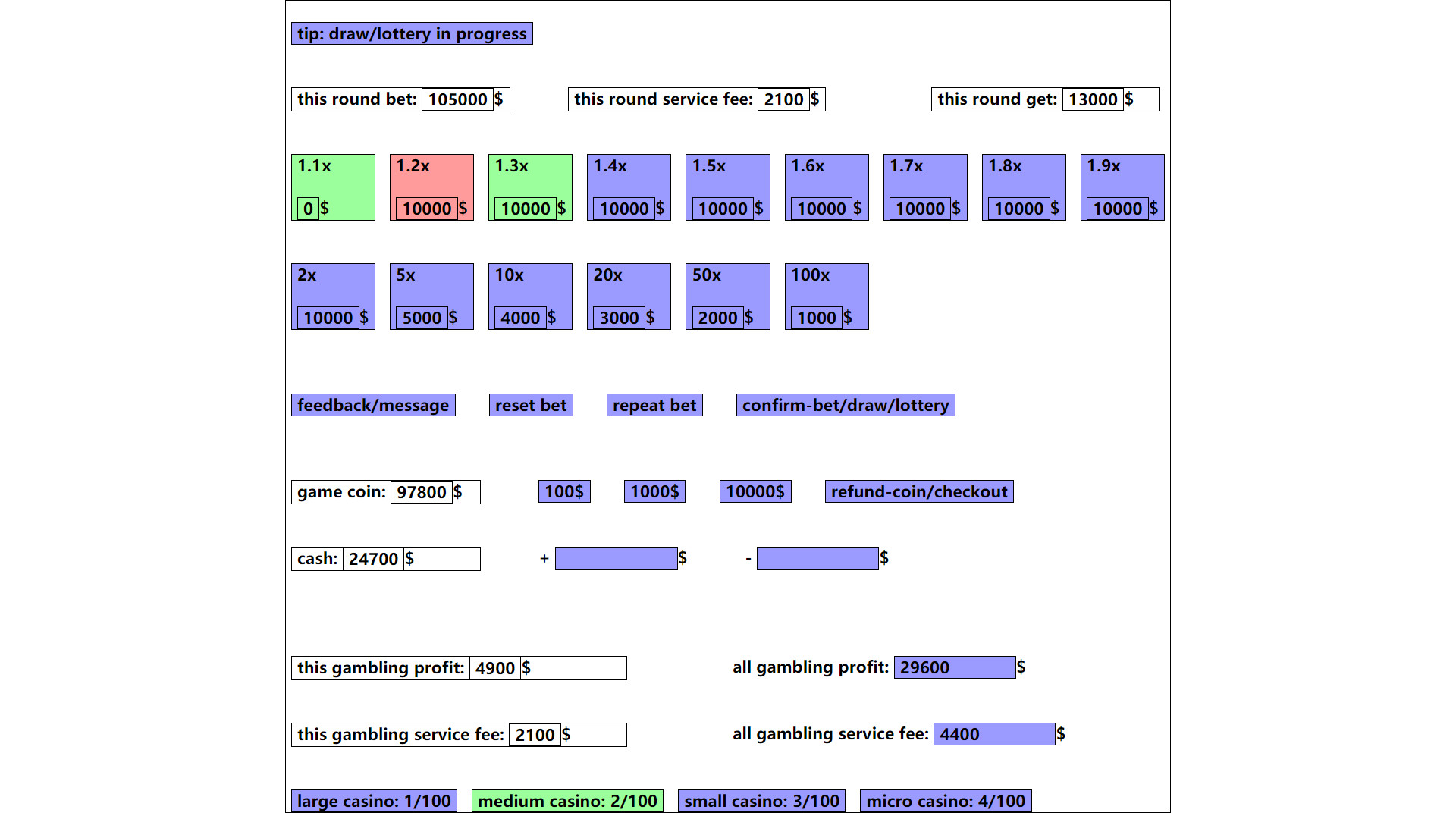 gambling game: win enough one million dollar Demo #27