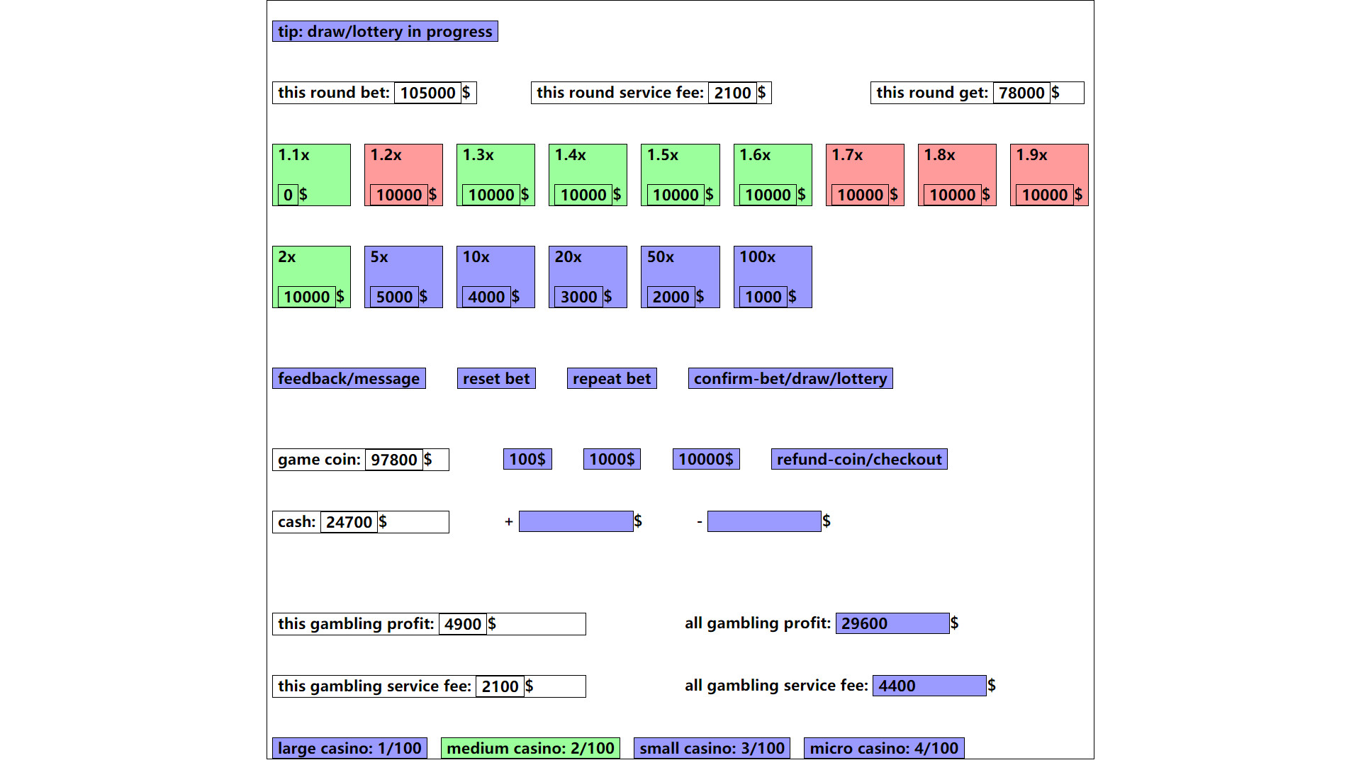 gambling game: win enough one million dollar Demo #28