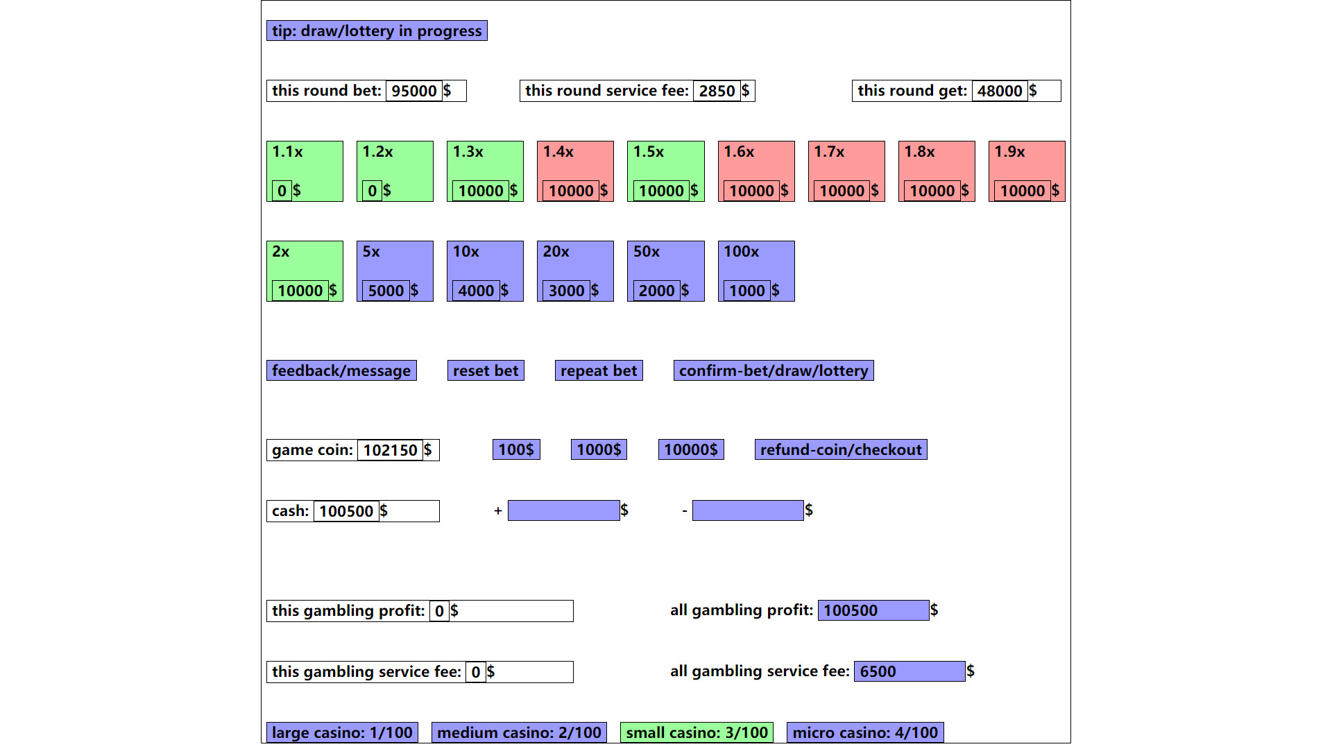 gambling game: win enough one million dollar Demo #37