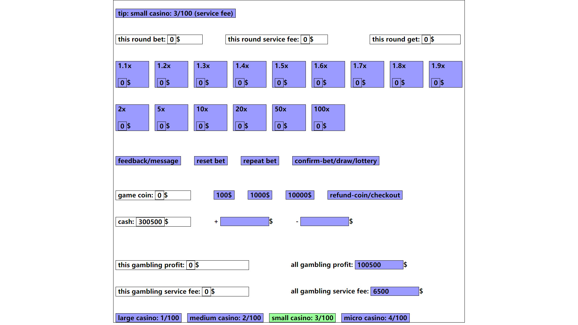 gambling game: win enough one million dollar Demo #32