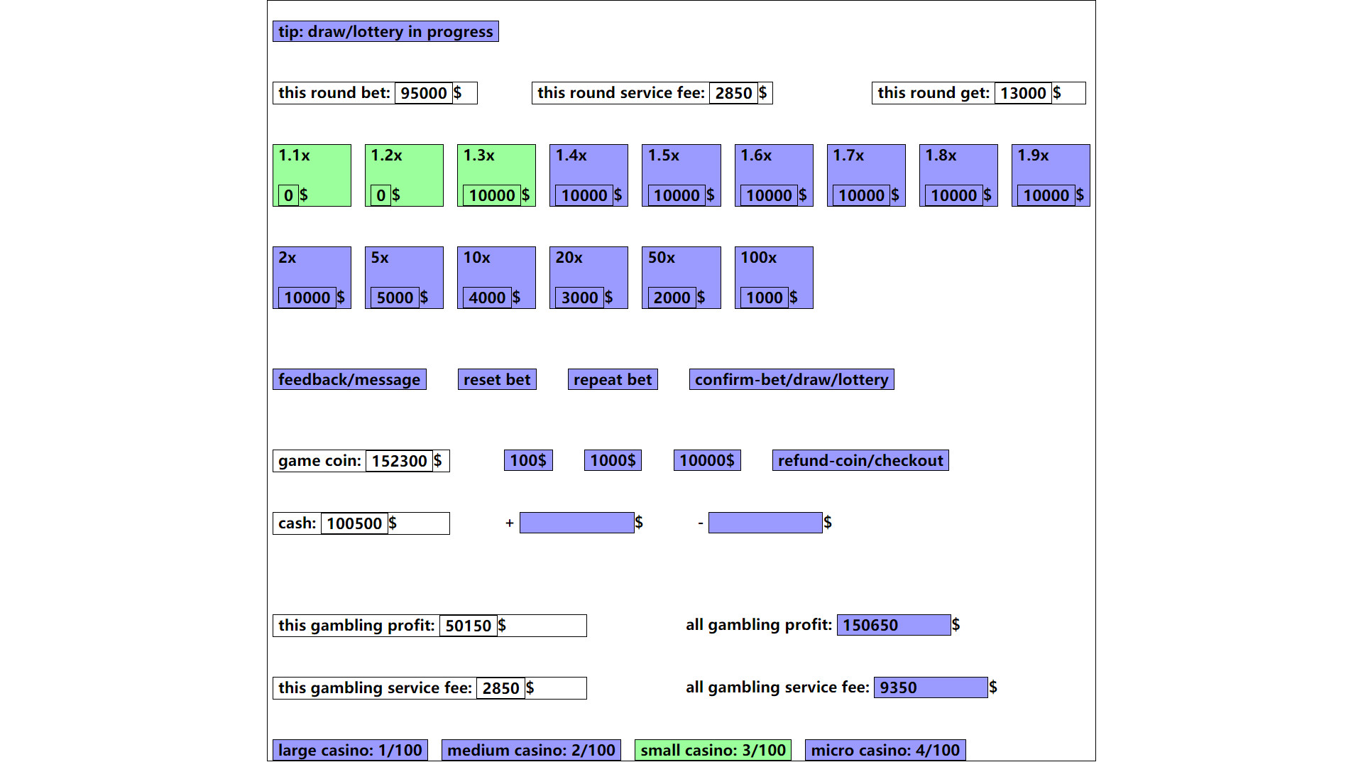 gambling game: win enough one million dollar Demo #40