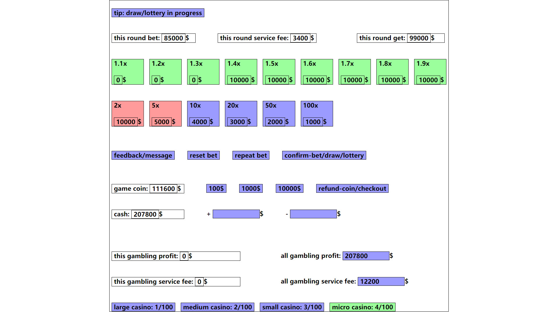 gambling game: win enough one million dollar Demo #50