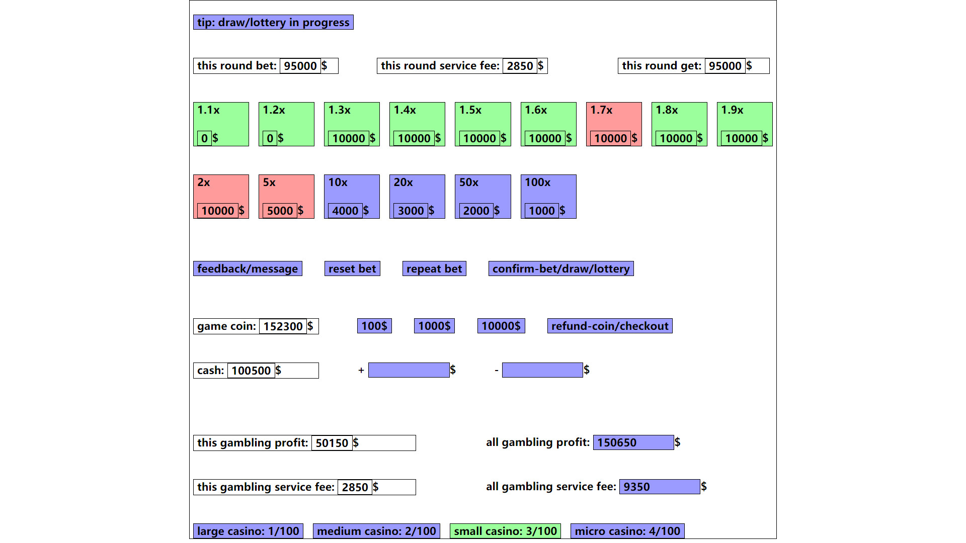 gambling game: win enough one million dollar Demo #41