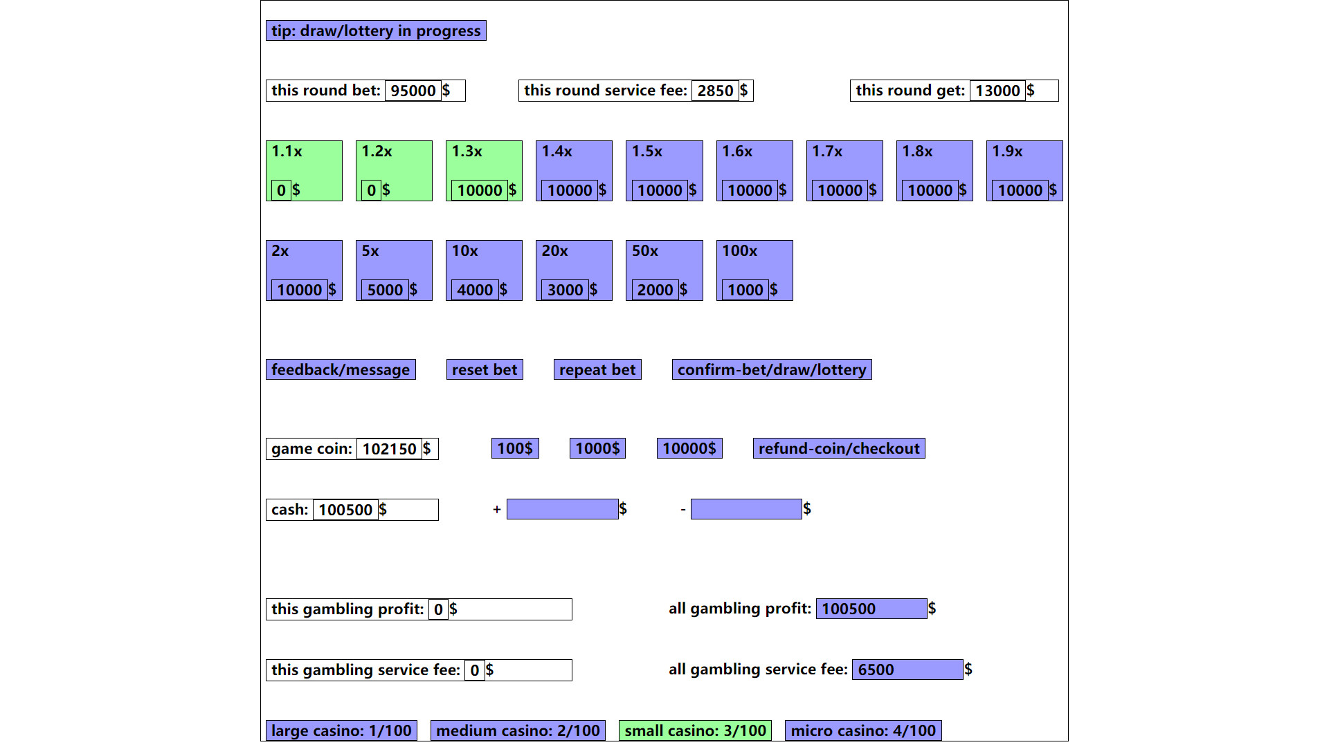 gambling game: win enough one million dollar Demo #36