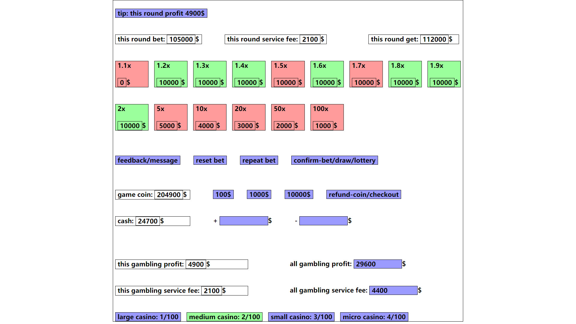 gambling game: win enough one million dollar Demo #25