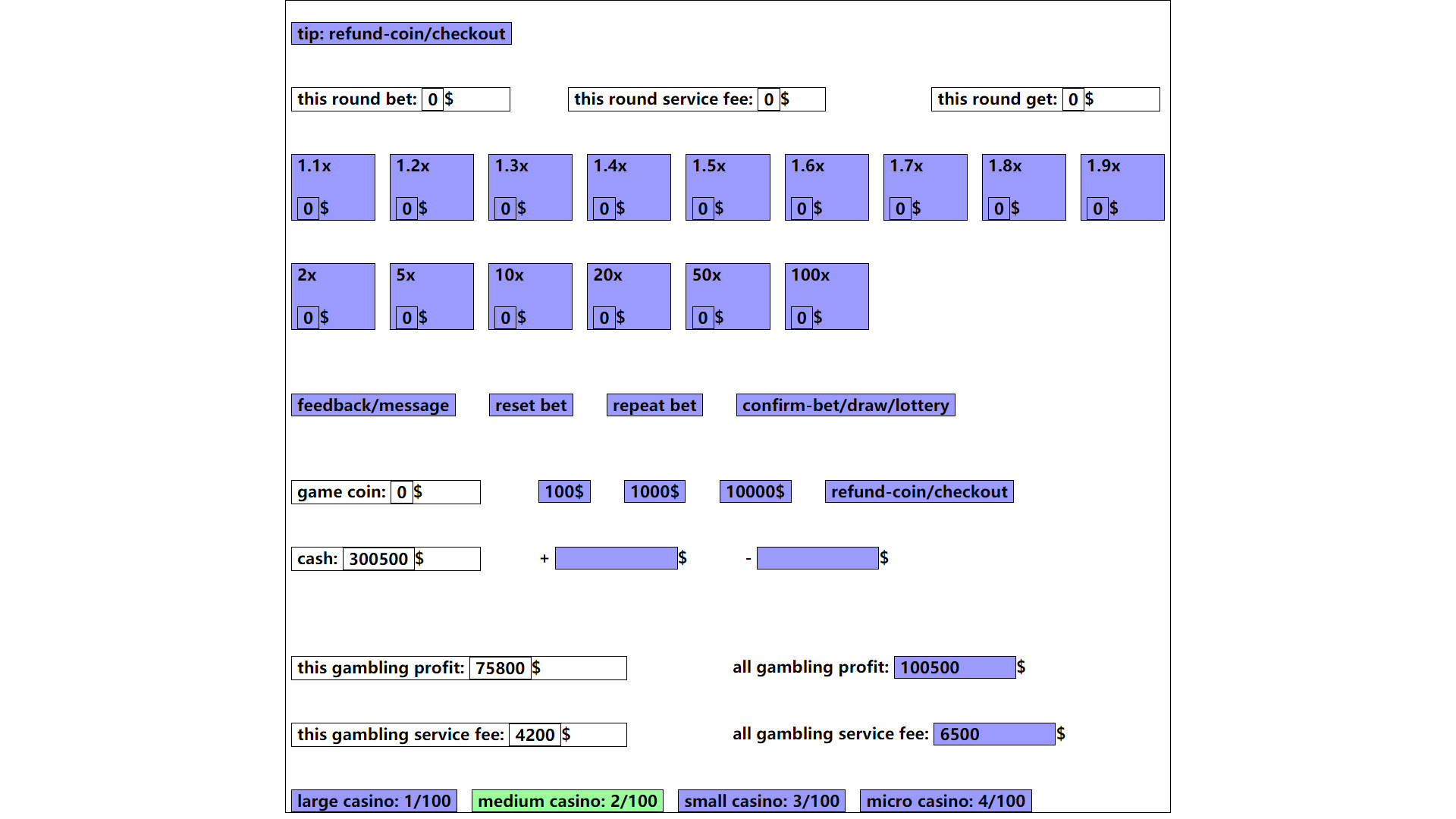 gambling game: win enough one million dollar Demo #30