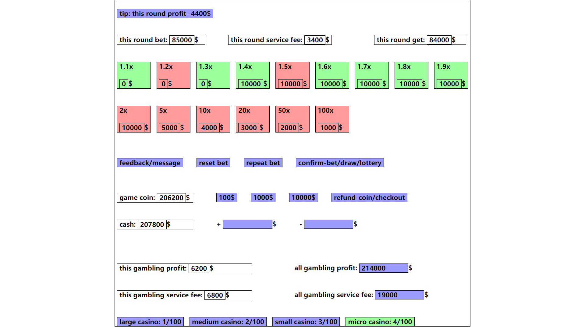 gambling game: win enough one million dollar Demo #55