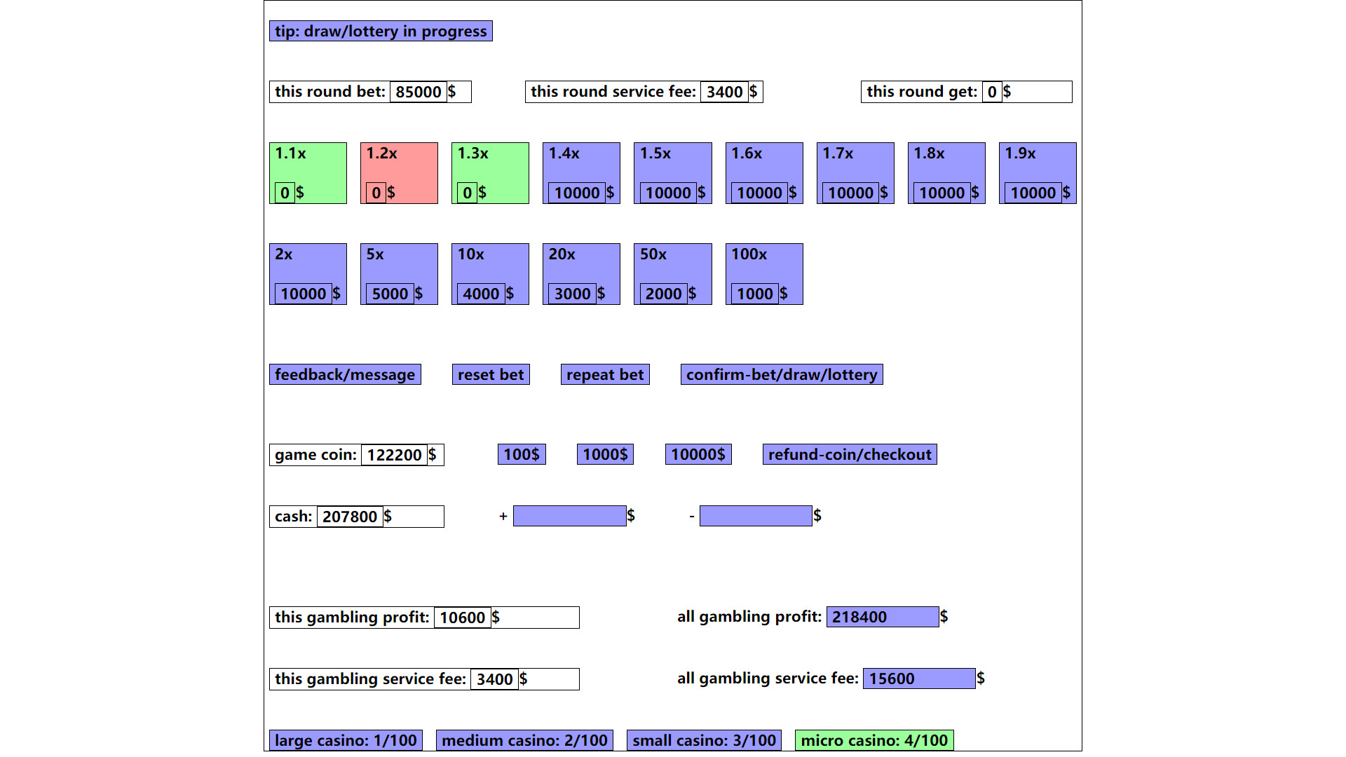 gambling game: win enough one million dollar Demo #53