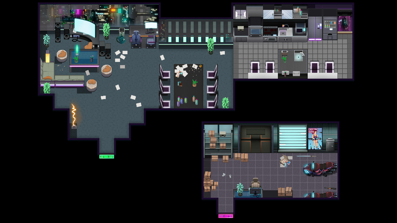 RPG Maker MV - Winlu Cyberpunk Tileset - Interior #9