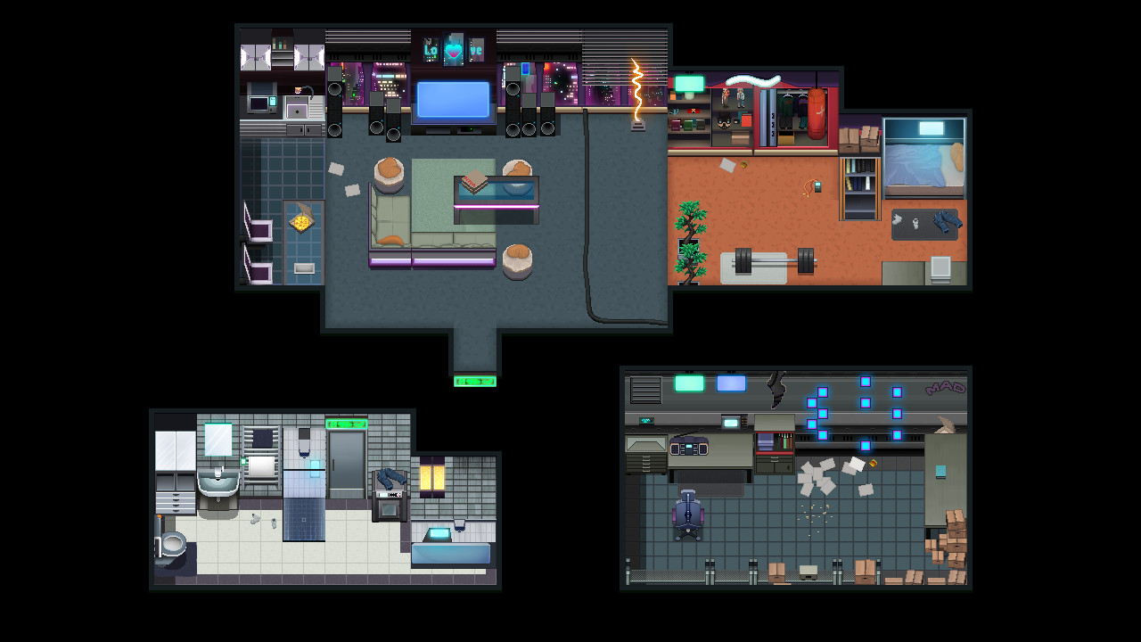 RPG Maker MV - Winlu Cyberpunk Tileset - Interior #8