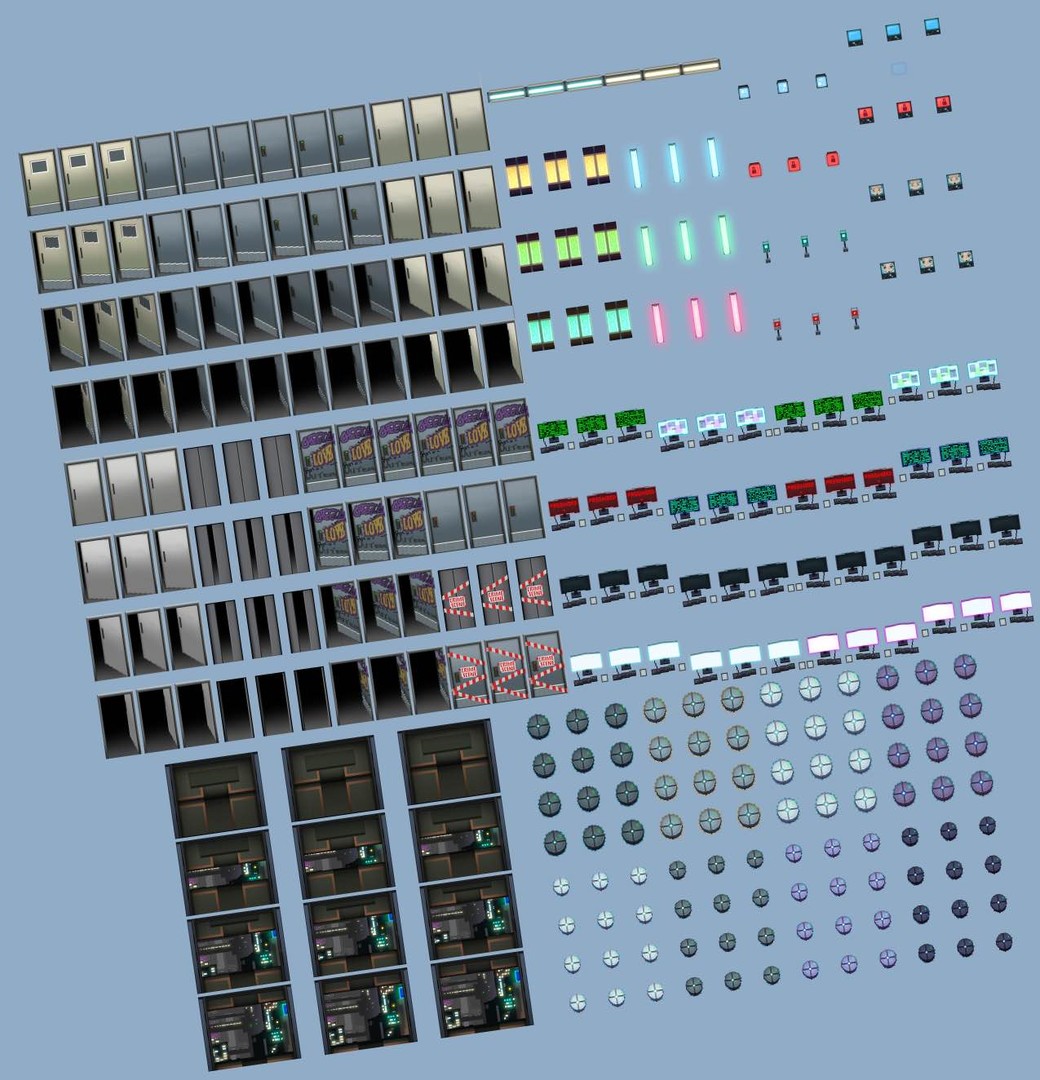 RPG Maker MV - Winlu Cyberpunk Tileset - Interior #2