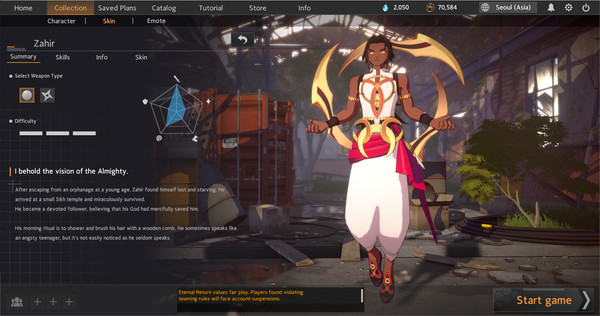 скриншот Eternal Return Summer Sale Characters X Skins Bundle 2