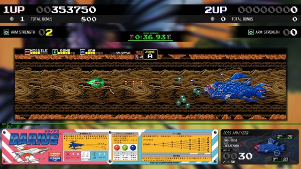 скриншот Darius Cozmic Collection Arcade 0