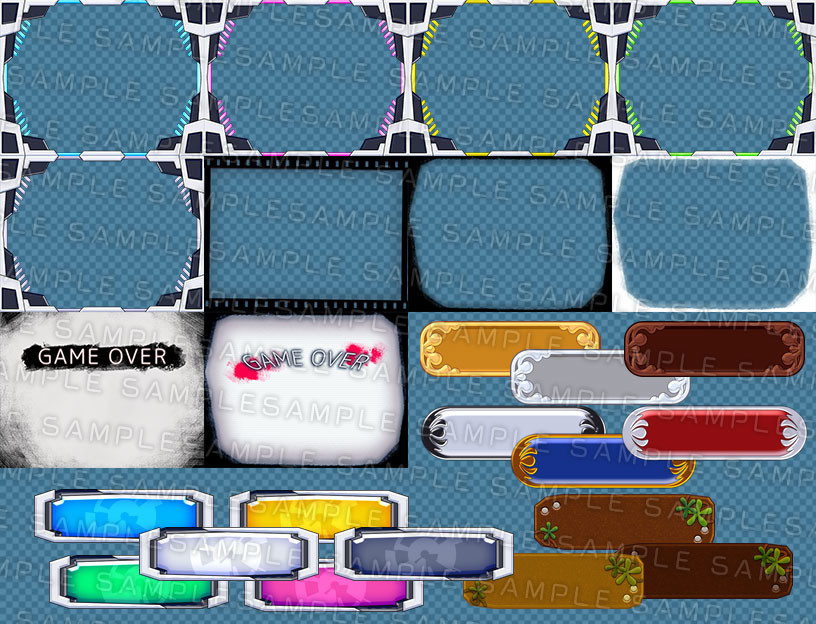 RPG Maker MZ - Krachware User Interface Material Variety Pack #7