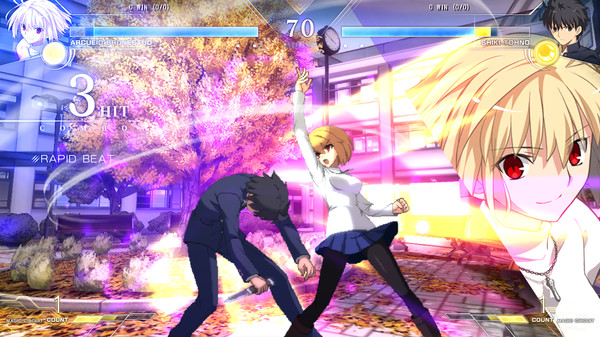 скриншот MELTY BLOOD: TYPE LUMINA - Saber Round Announcements 0