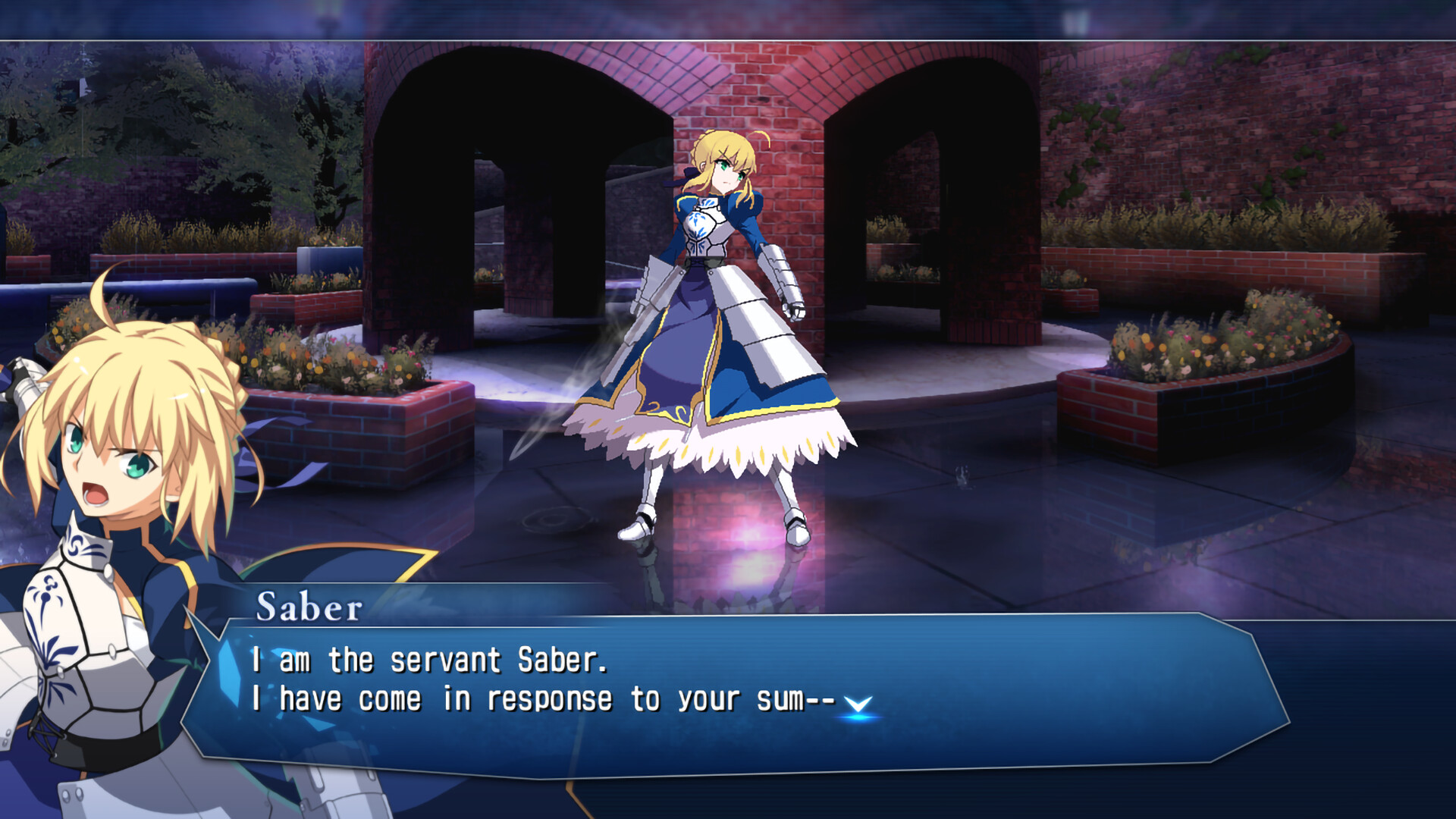 MELTY BLOOD: TYPE LUMINA - Saber Round Announcements Featured Screenshot #1