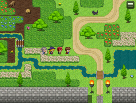 скриншот RPG Maker MV - Winding Road and Grassland Tileset 2