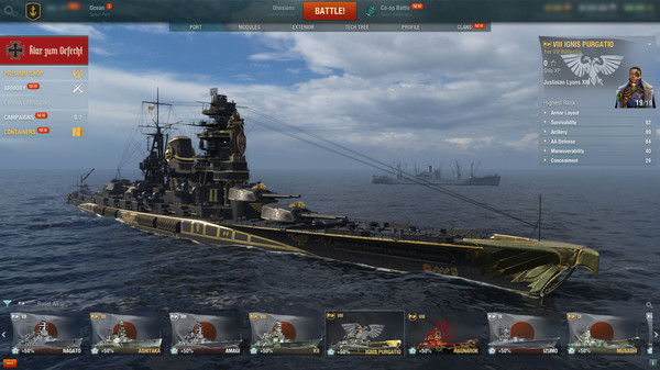 скриншот World of Warships — Ignis Purgatio 3