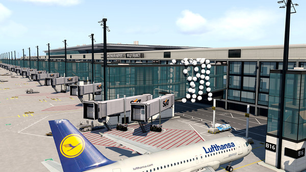 скриншот X-Plane 11 - Add-on: Aerosoft - Airport Berlin Brandenburg V2 0