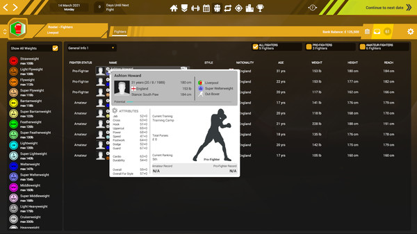 скриншот Boxing Club Manager 1