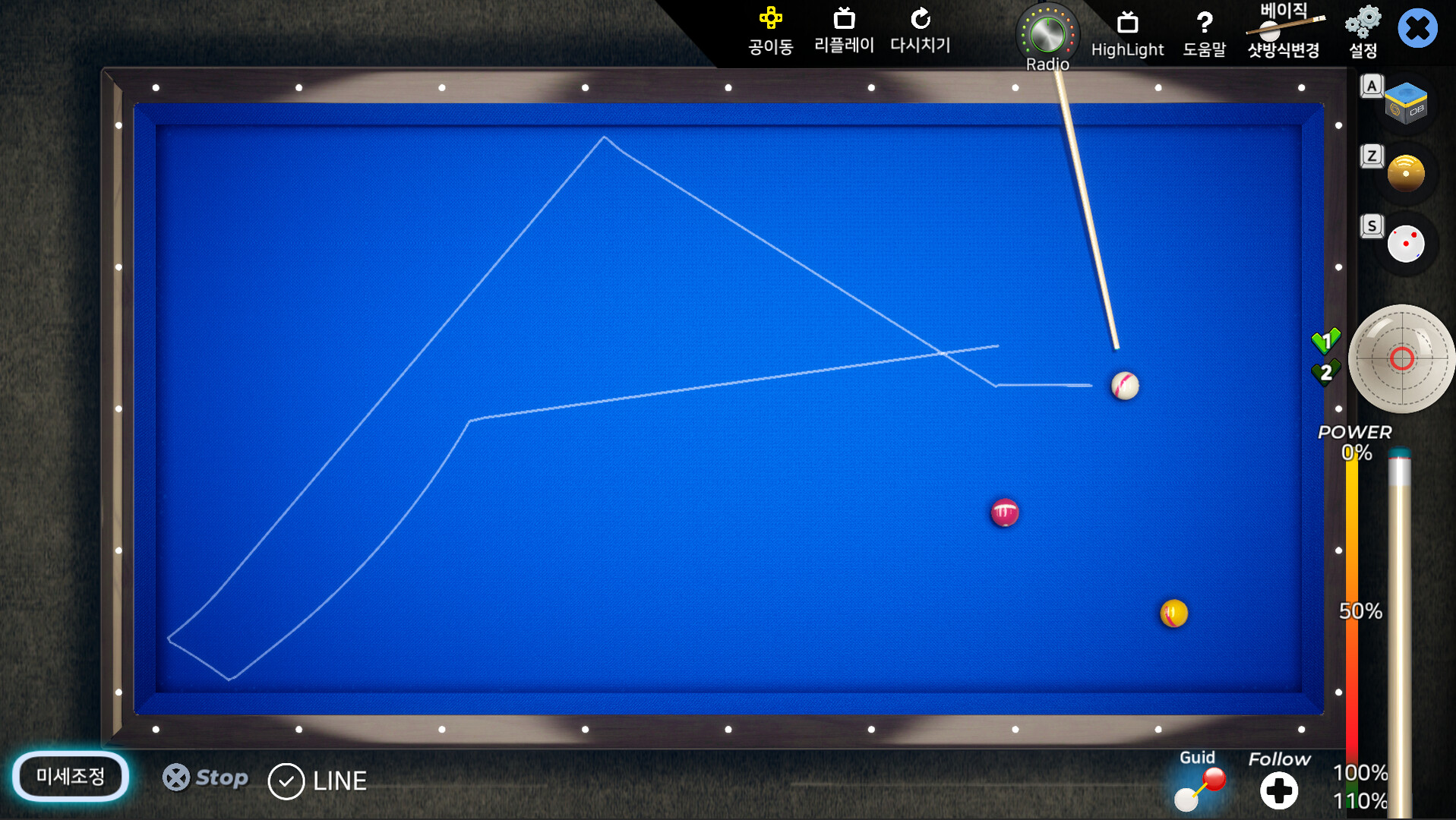 Online French billiards – Play three-cushion billiards for free