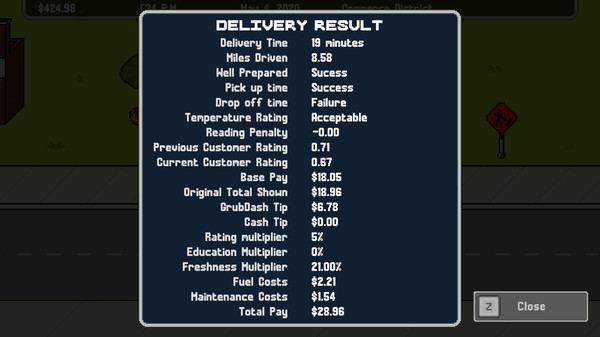 Скриншот из GrubDash Driver: Food Delivery Driver Simulator