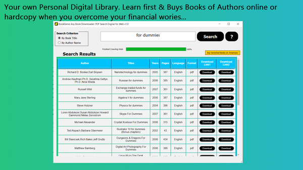 скриншот BookGenie Any Book Downloader: PDF Search Engine for Web 4