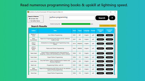 скриншот BookGenie Any Book Downloader: PDF Search Engine for Web 2