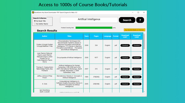 скриншот BookGenie Any Book Downloader: PDF Search Engine for Web 0