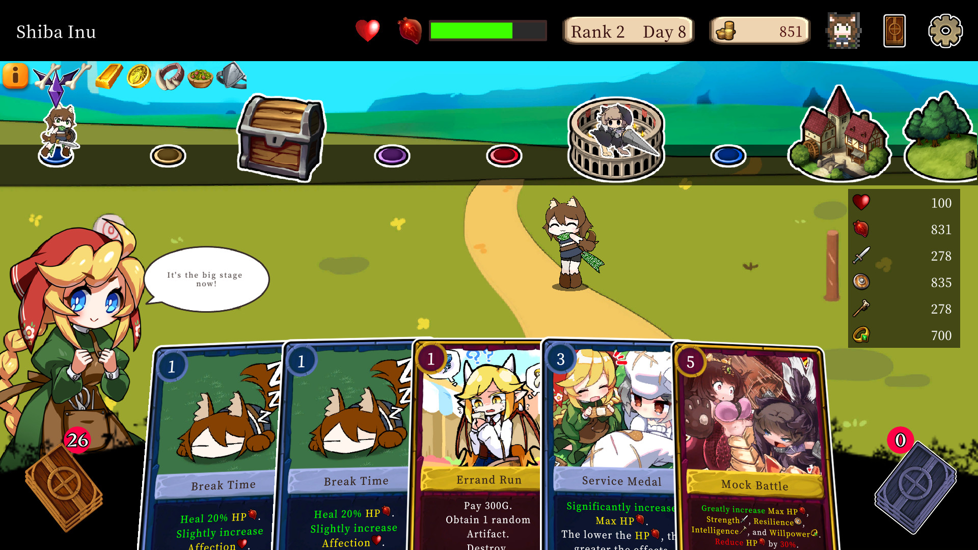 screenshot of Monmusu Gladiator 1
