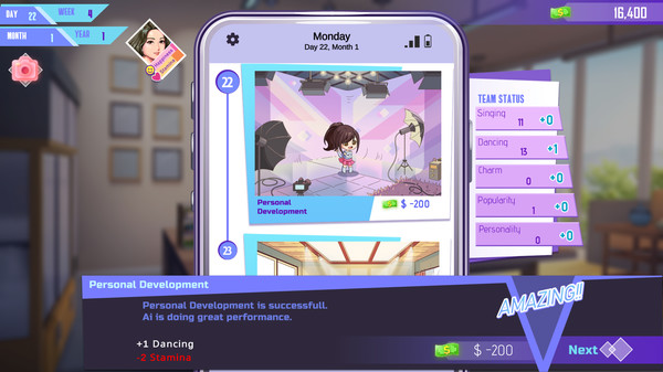 скриншот KISS: K-pop Idol StorieS - Road to Debut 4