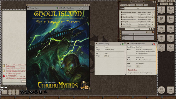 скриншот Fantasy Grounds - Ghoul Island Act 1 Voyage to Farzeen 2