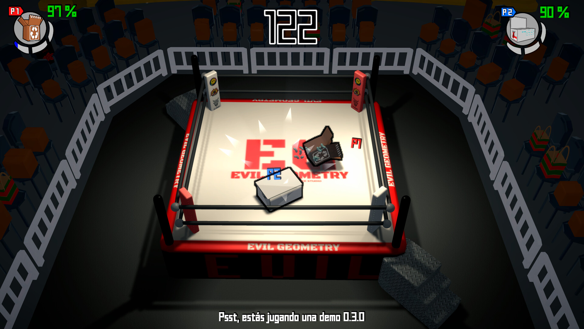 screenshot of Wrestling Cardboard Championship 3