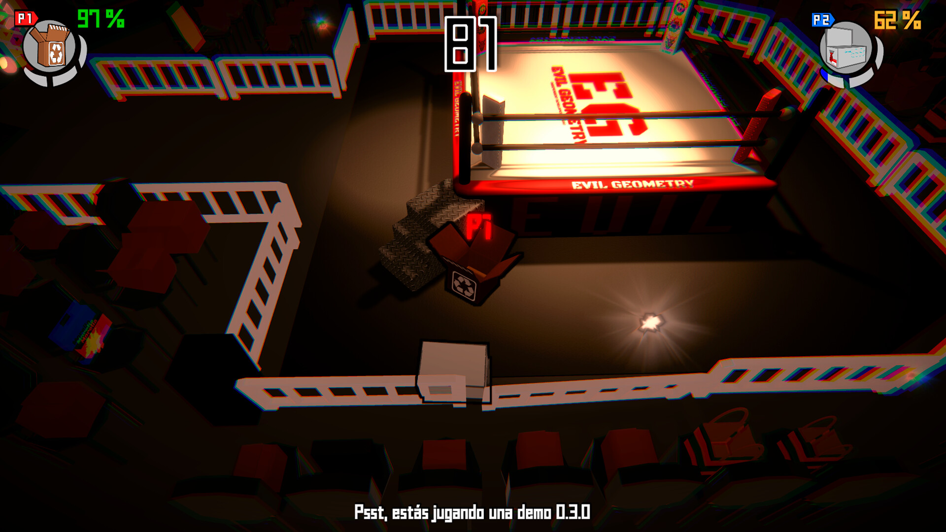 Wrestling Cardboard Championship (PC) Game Review - Review of the graphics quality and art style