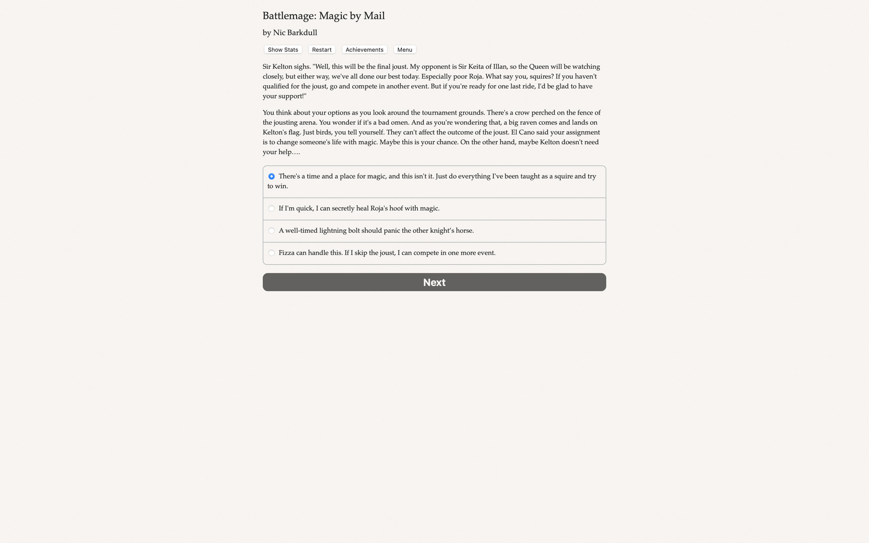 Battlemage: Magic by Mail Demo #5