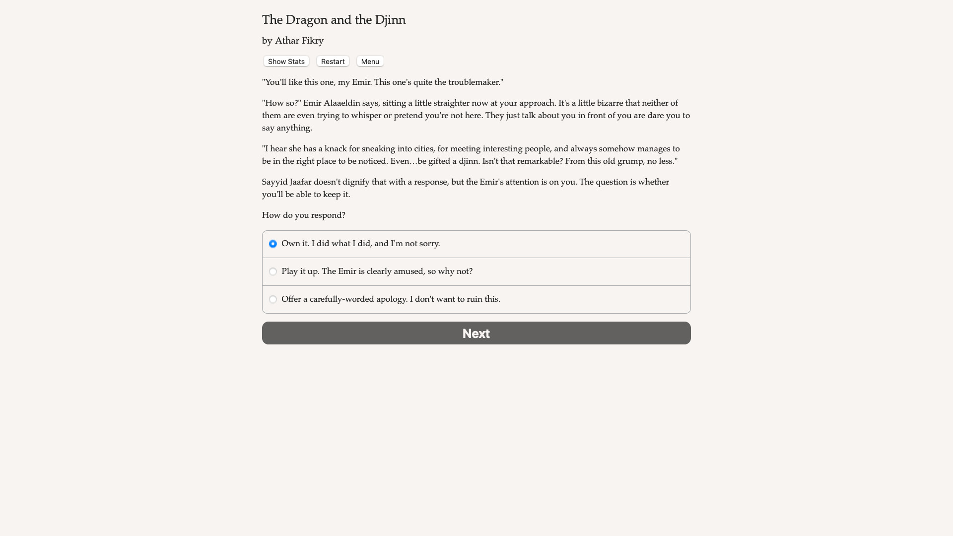 The Dragon and the Djinn Demo #4