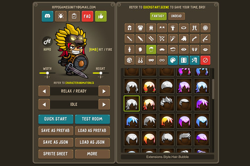 скриншот Fantasy Heroes: Character Editor & Sprite Sheet Maker 3