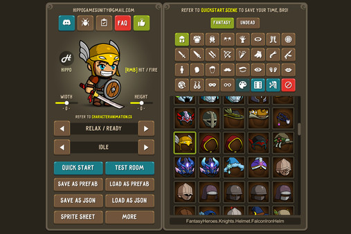 скриншот Fantasy Heroes: Character Editor & Sprite Sheet Maker 0