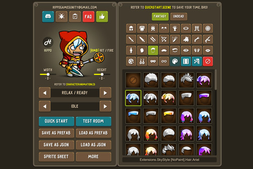 Fantasy Heroes: Character Editor & Sprite Sheet Maker