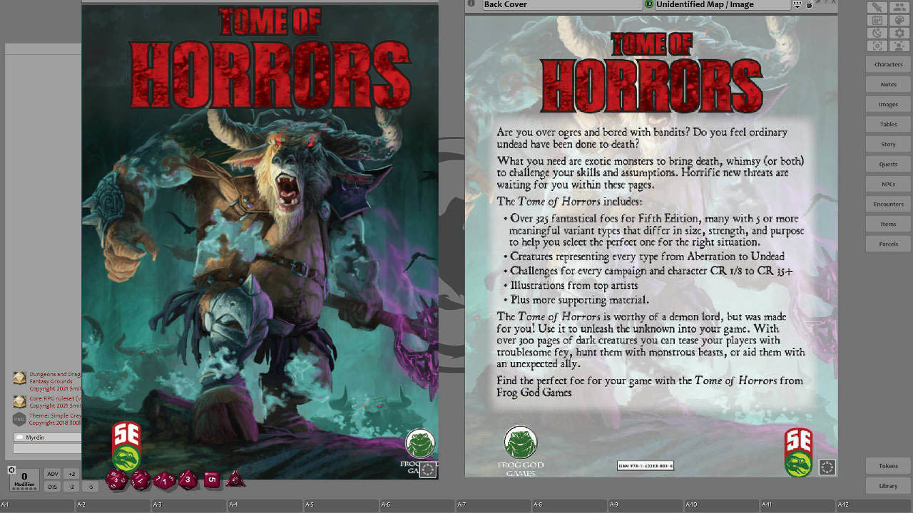 Fantasy Grounds - Tome of Horrors #0