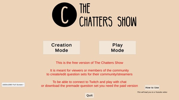 скриншот The Chatters Show Free Version 2