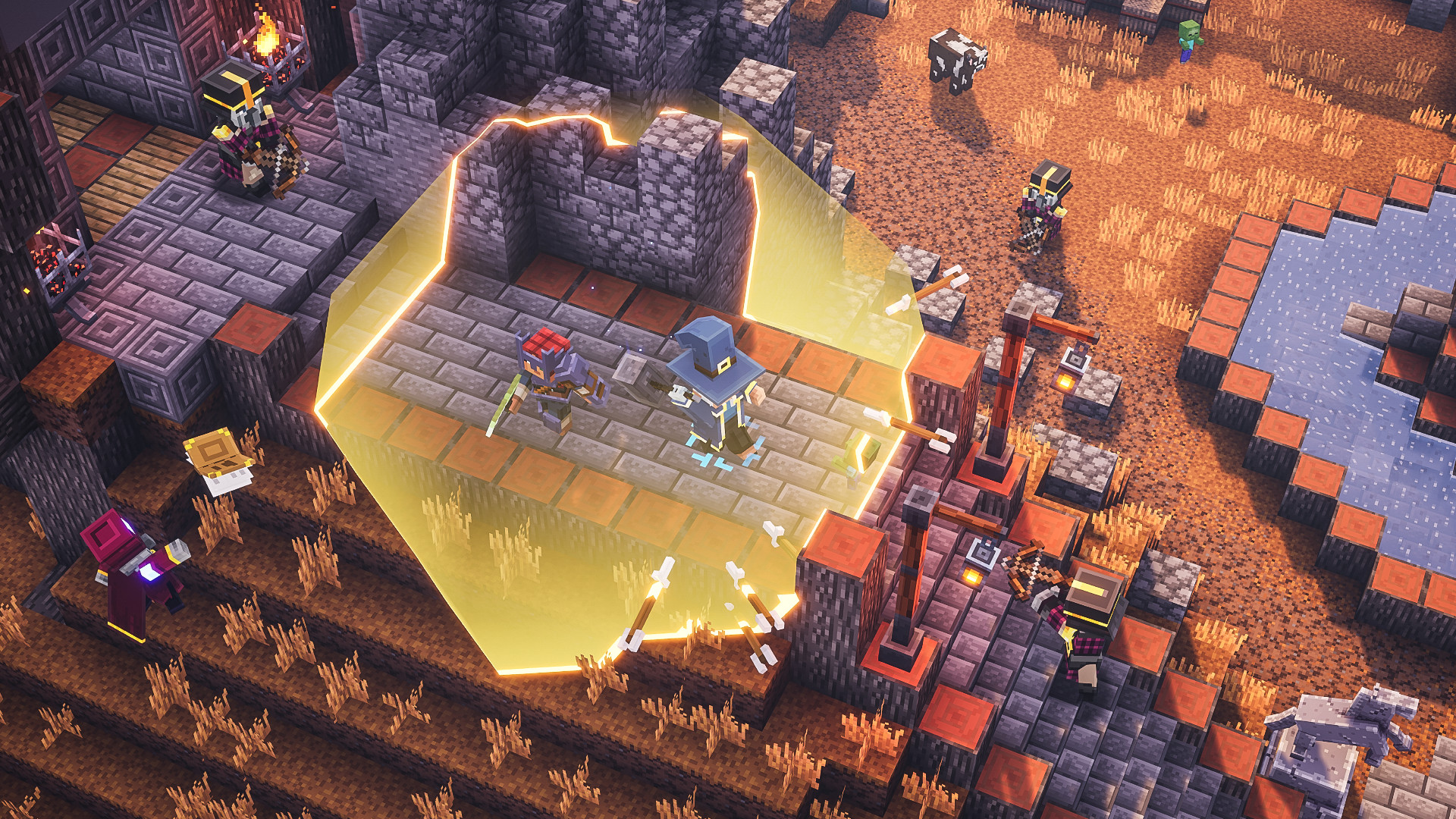 Flames of the Nether Review: Minecraft Dungeons realising its