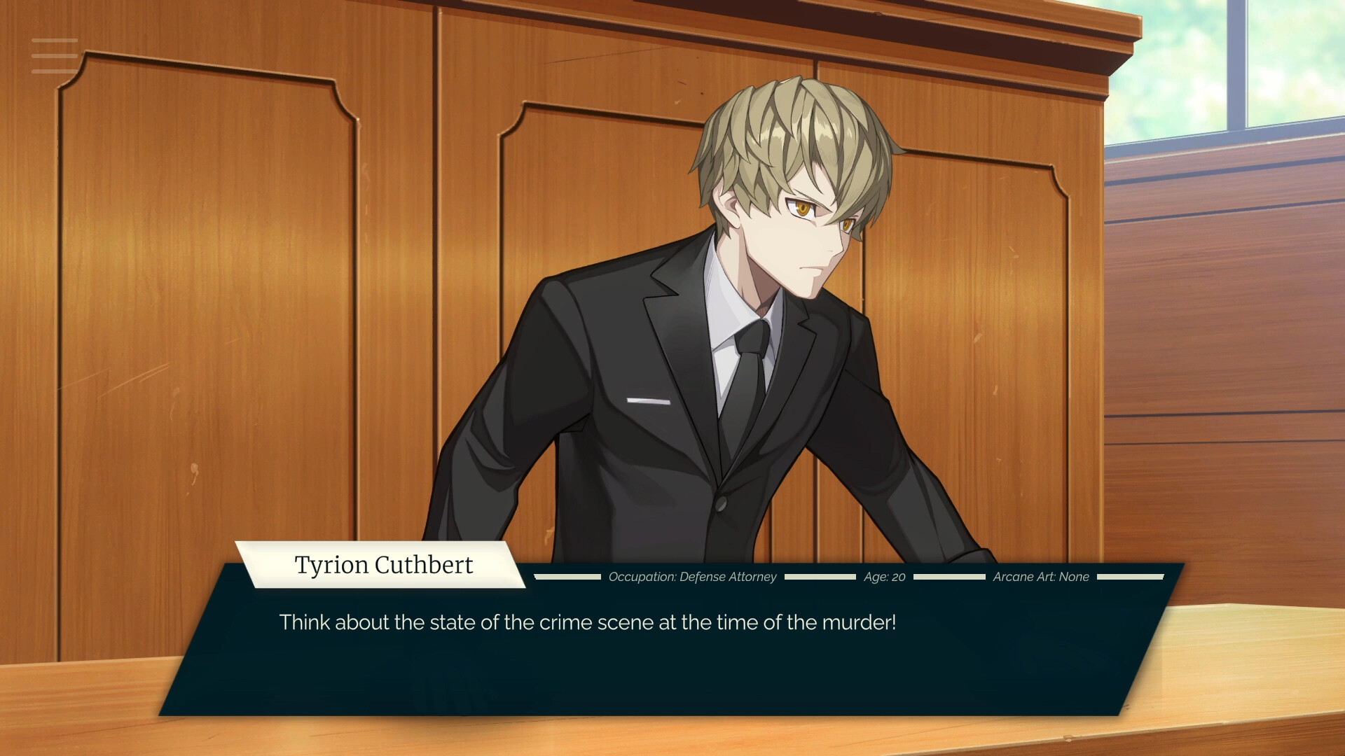 Tyrion Cuthbert: Attorney of the Arcane Demo #0