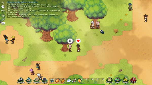 Скриншот из Nin Online