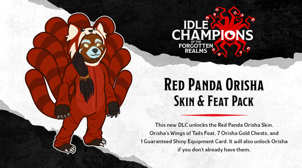 скриншот Idle Champions - Red Panda Orisha Skin & Feat Pack 1