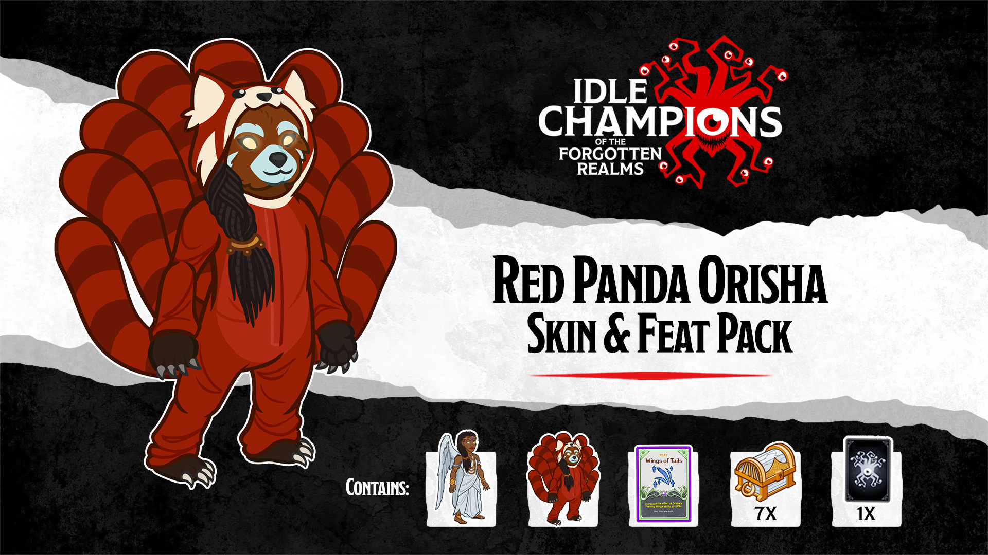 Idle Champions - Red Panda Orisha Skin & Feat Pack Featured Screenshot #1
